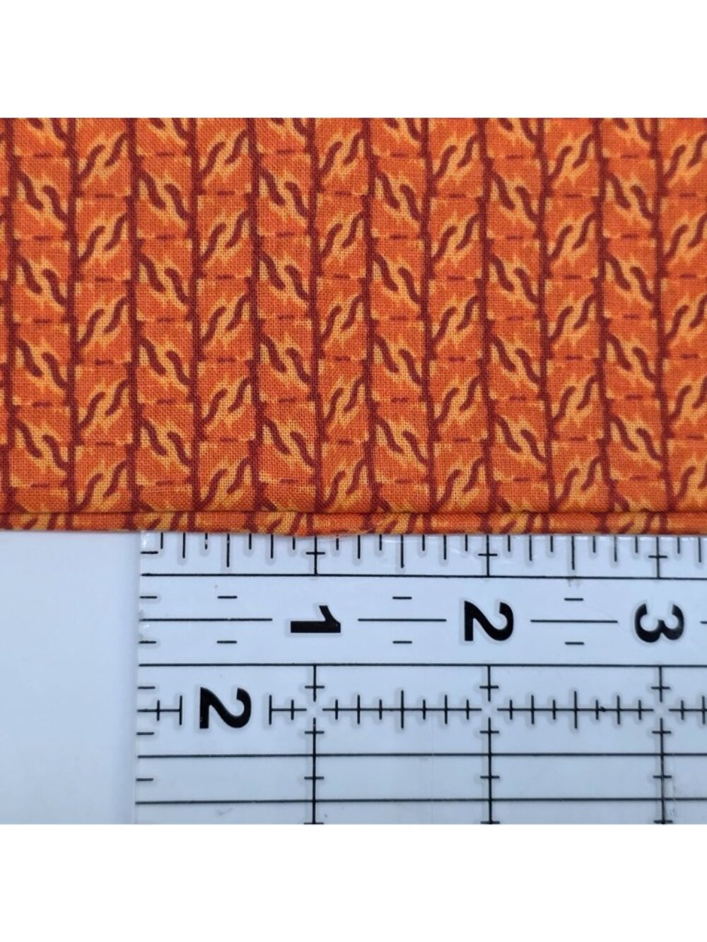 Quilting Fabric Orange Geometric Fall Autumn Kaleidoscope Fat Quarter - Picture 2 of 5